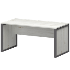 Стол руководителя НТМ-160 Сосна винтер/Антрацит 1600x800x750 Аргентум-М