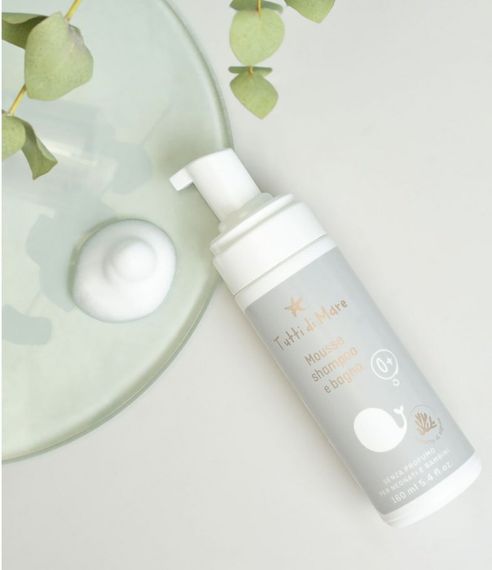 Детская пенка для купания и шампунь Tutti di Mare с рождения без отдушки, 160 мл