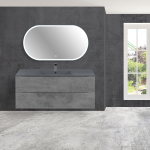 Тумба под раковину Vincea Mia 1200 подвесная, 2 выкатных ящика soft close, Beton