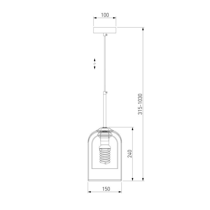 Подвесной светильник Eurosvet Ennio 50228/1 дымчатый