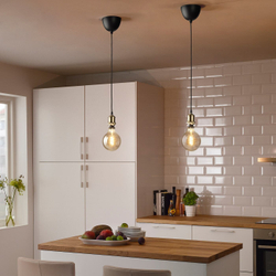 IKEA JÄLLBY  (ИКЕА ЙÄЛЛБЙ)  -  Держатель кабеля, латунная ткань, 1,4 м