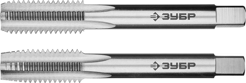 ЗУБР М12x1.75мм, комплект метчиков, сталь Р6М5, машинно-ручные