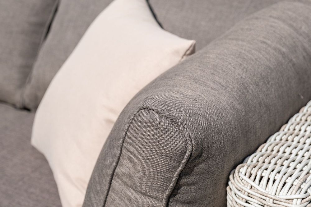 "Лунго" трансформирующаяся лаунж-зона из искусственного ротанга, цвет бежевый