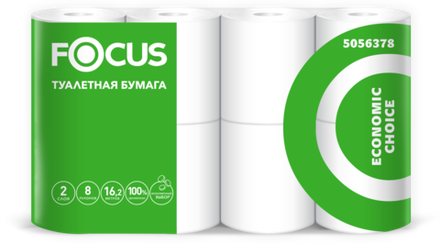 Туалетная бумага "Focus Economic Choice". Артикул 5056378, 16,2м.