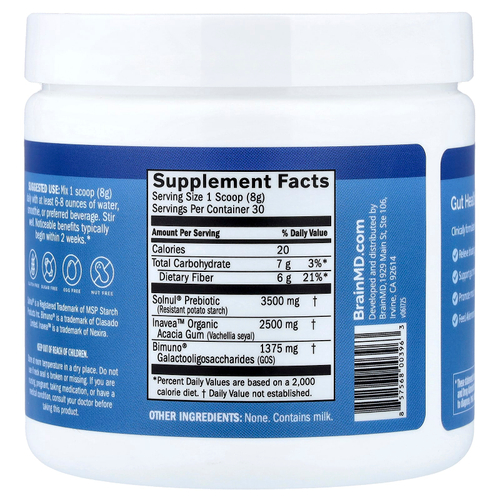 BrainMD, PreBrainBiotics, 241,3 г (8,47 унции)