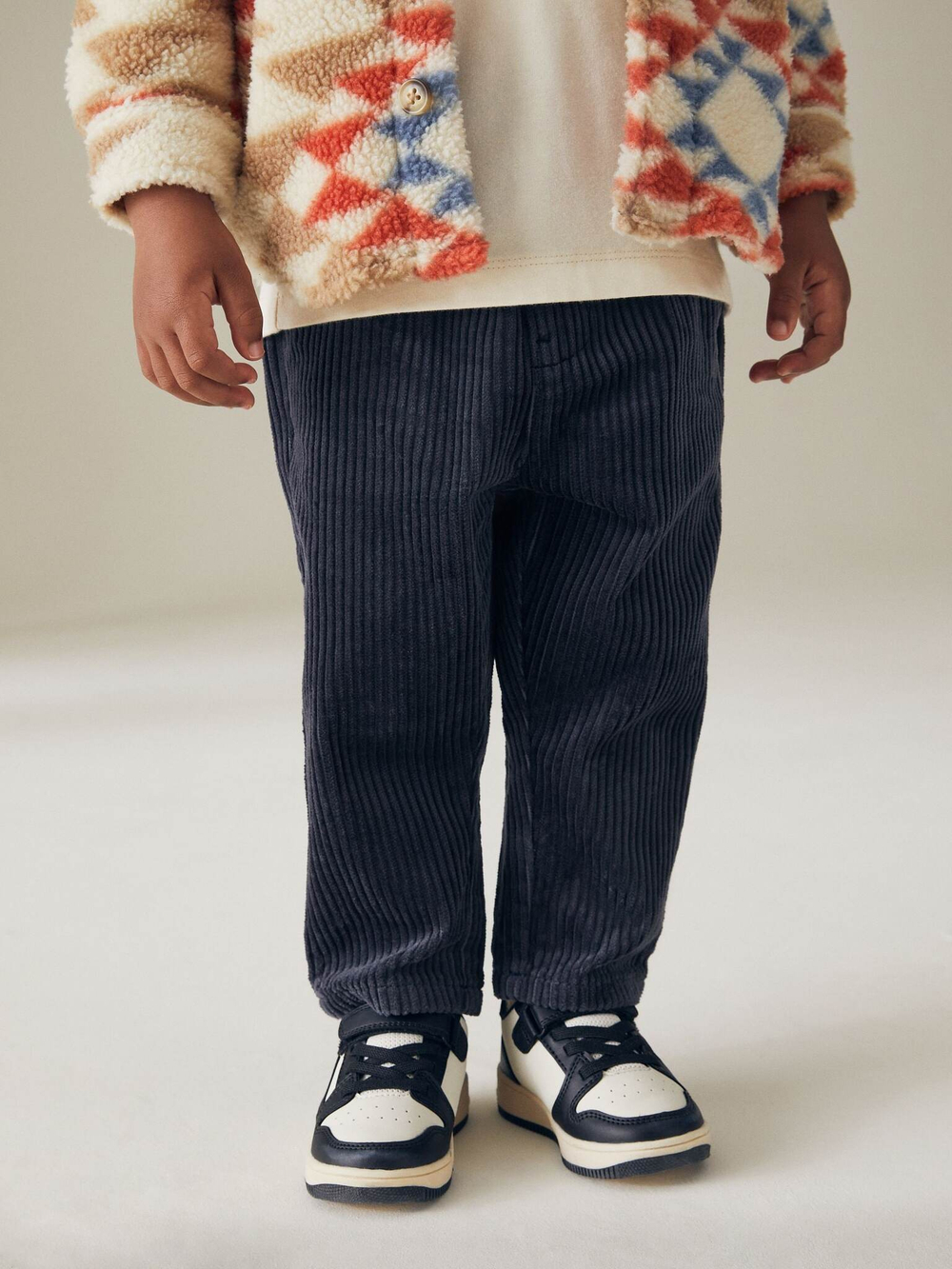 Брюки вельветовые для мальчика Next 195-279, Темно-синий