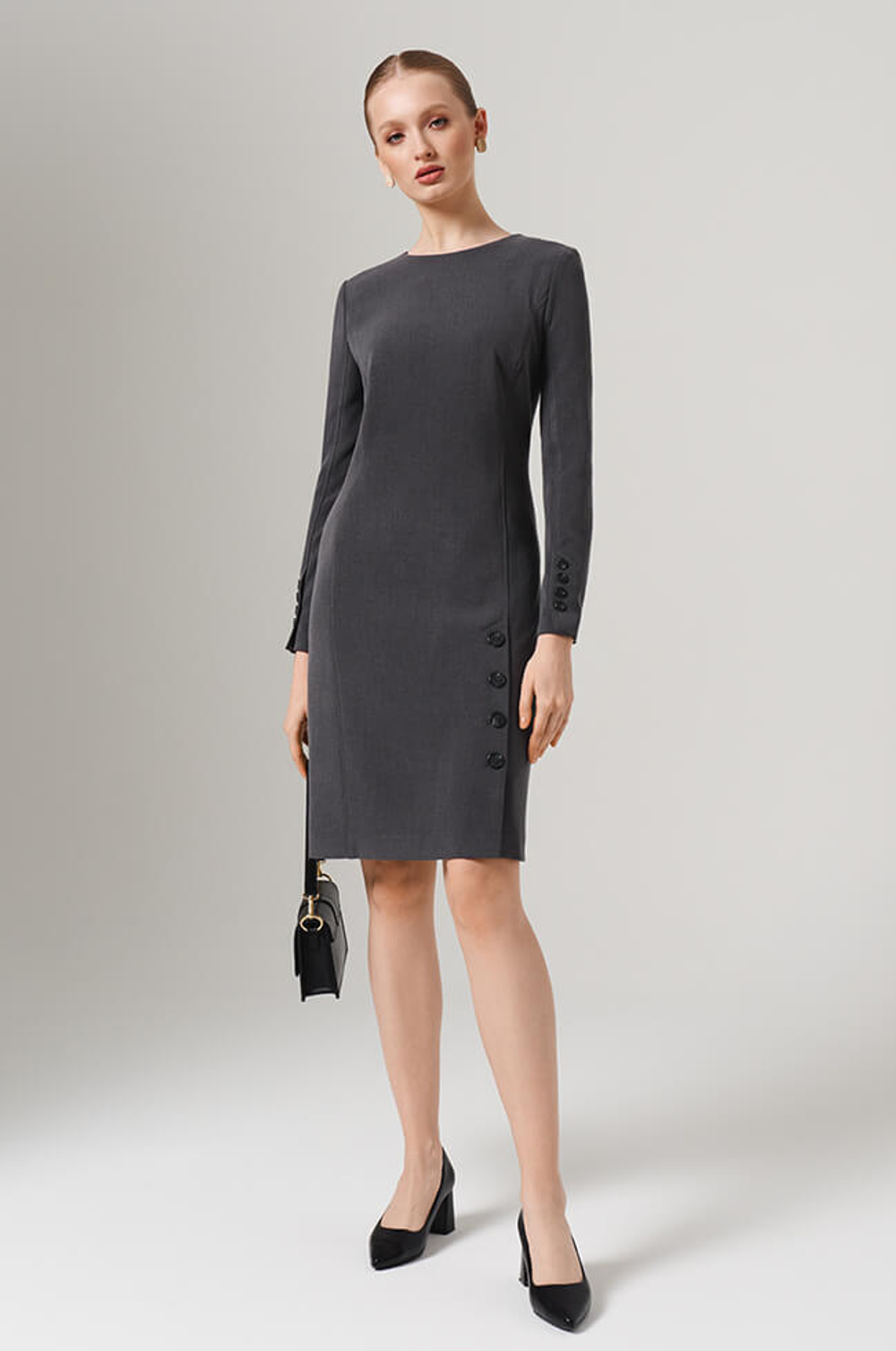 51630 Платье женское (серый)