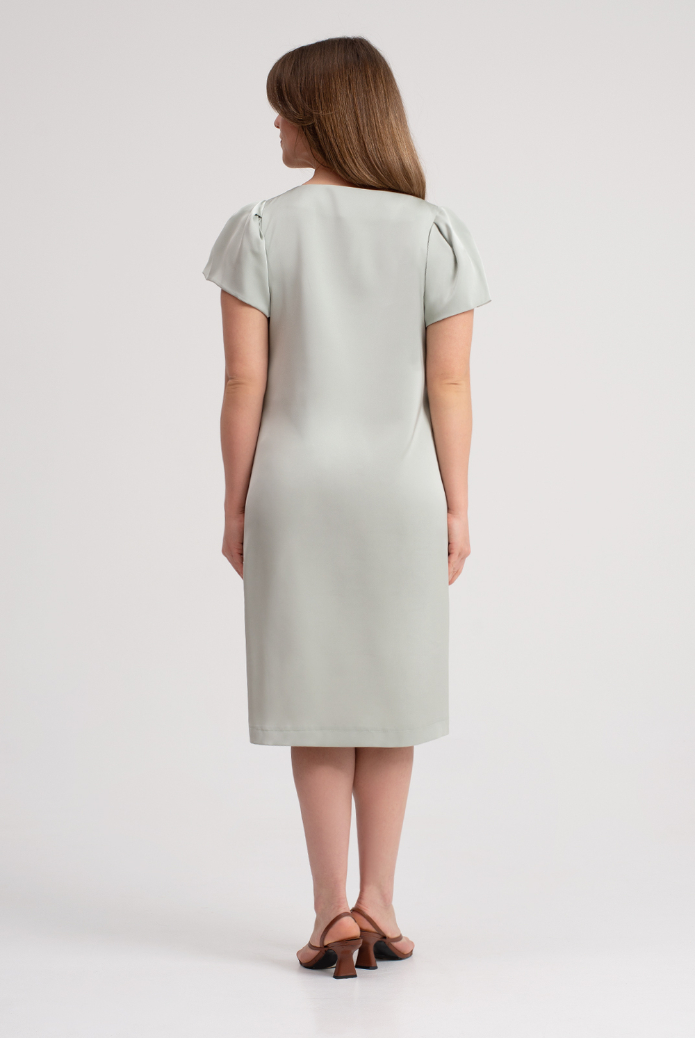 Платье женское 2572ЛПБ, оливковый #270Ол052572ЛПБ