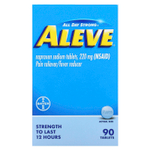 Aleve, обезболивающее и жаростойкое средство, 90 таблеток