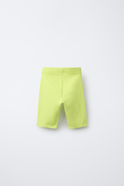 ZARA ОДНОТОННЫЕ ВЕЛОСИПЕДКИ, ЛАЙМОВЫЙ