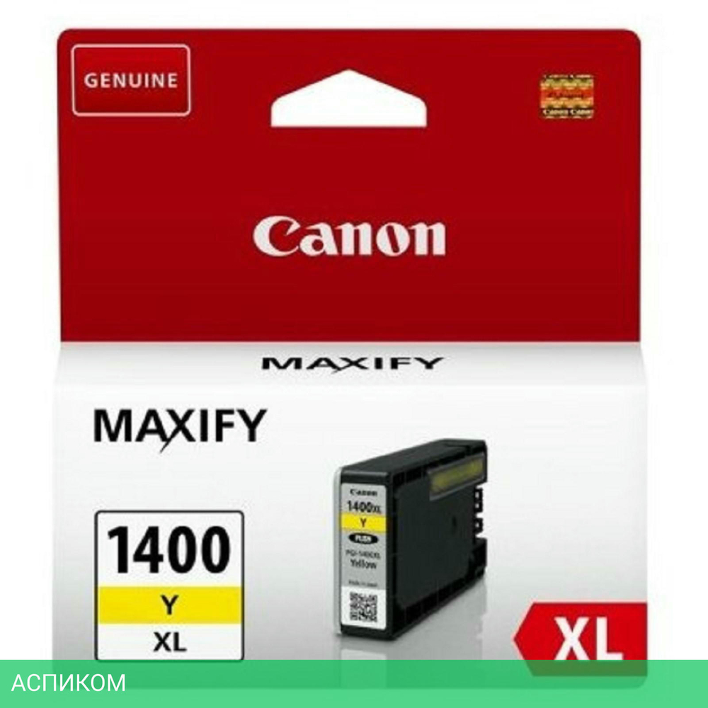 Картридж Canon PGI-1400XLY желтый (9204B001)