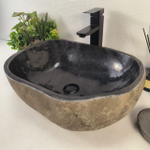Раковина из речного камня RS-65250 50*37*15 0856