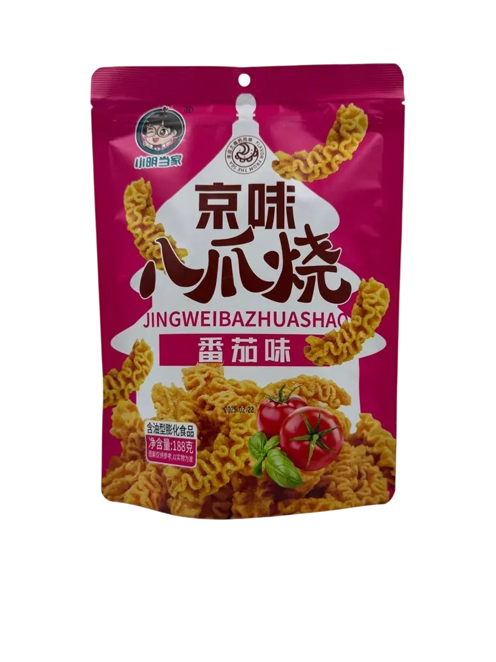 Китайские чипсы Pizza Roll с томатным вкусом, 188 гр