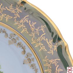 Набор глубоких тарелок Repast Охота зеленая Мария-тереза 22,5 см 6 шт