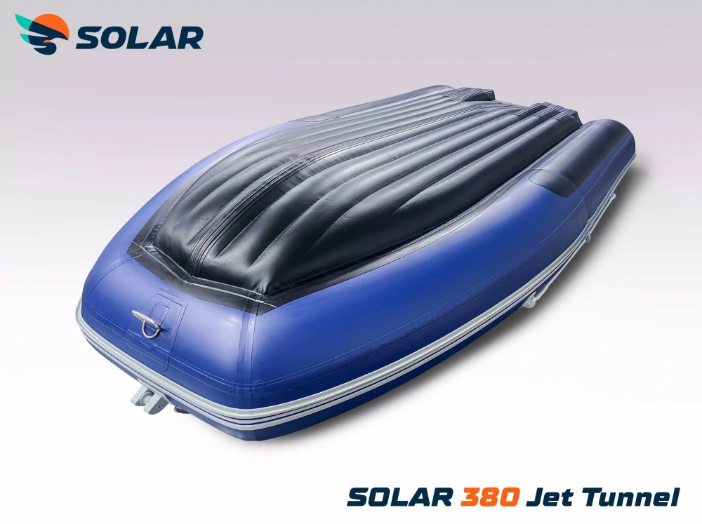 Лодка надувная моторная solar-380 jet tunnel