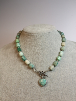 Колье из амазонита «Сердце Амазонии»