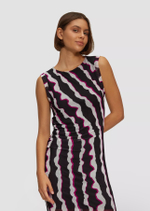 Платье-миди сетчатое с рисунком