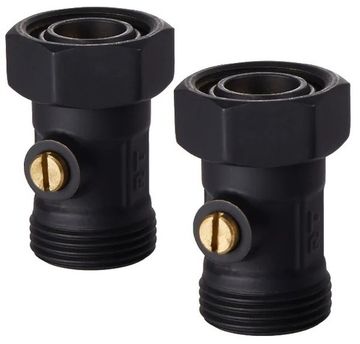 Узел прямой нижнего подключения раздельный Royal Thermo 3/4"x3/4" ЕК евроконус (набор черный)