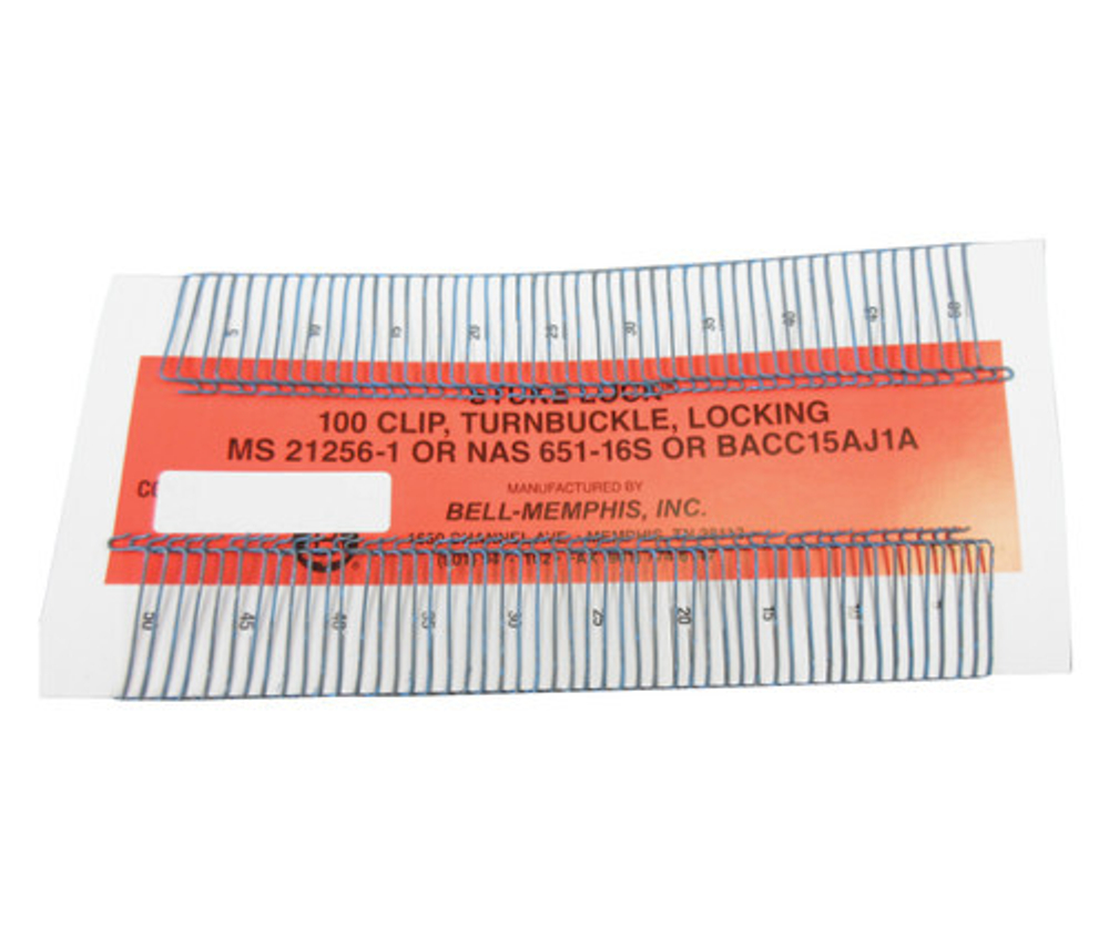 MS21256-1 Turnbuckle clip , for short barrels Type, .965" A, 1.078" B, .032" R Dimension