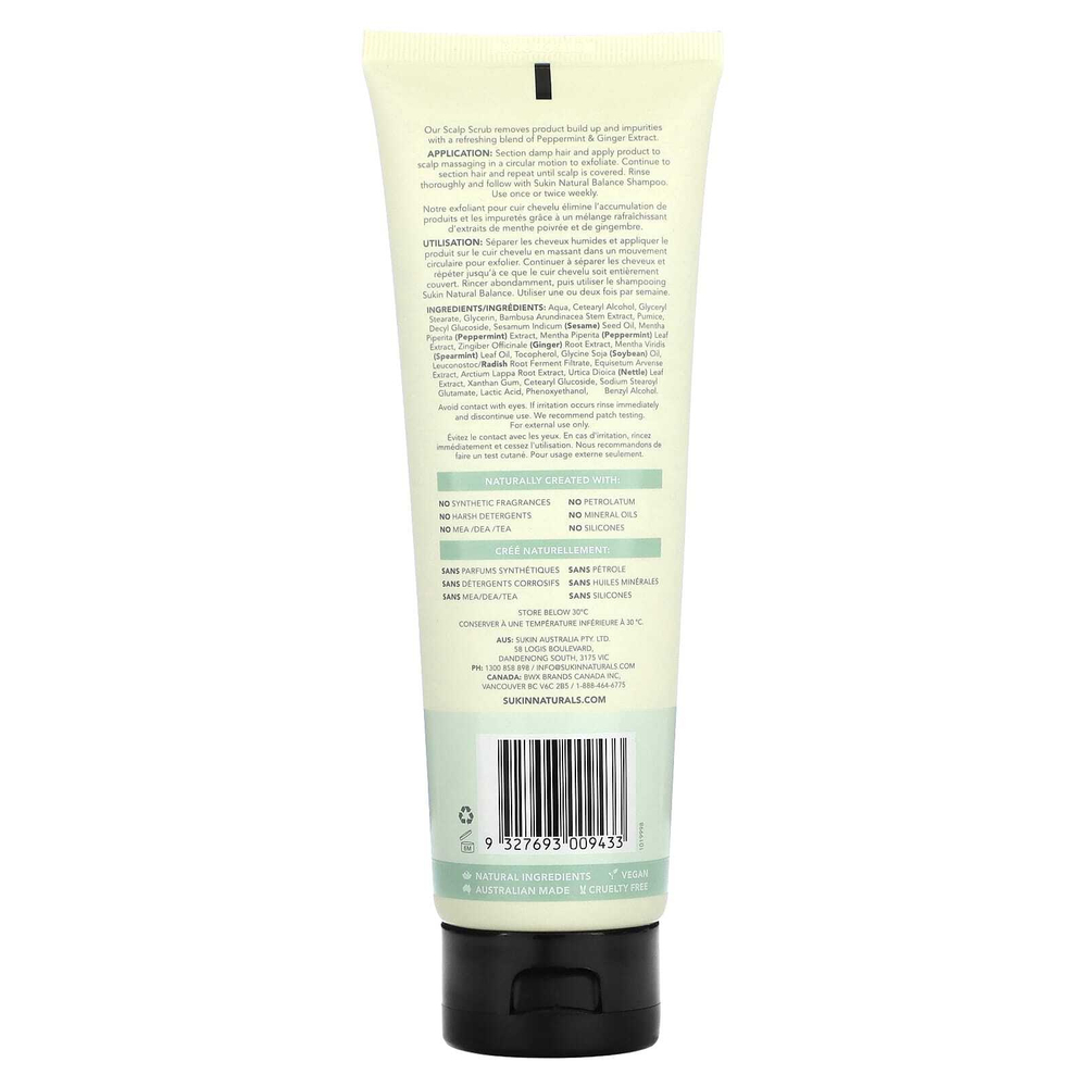 Sukin, Haircare, скраб для кожи головы Natural Balance, 200 мл (6,76 жидк. унц.)