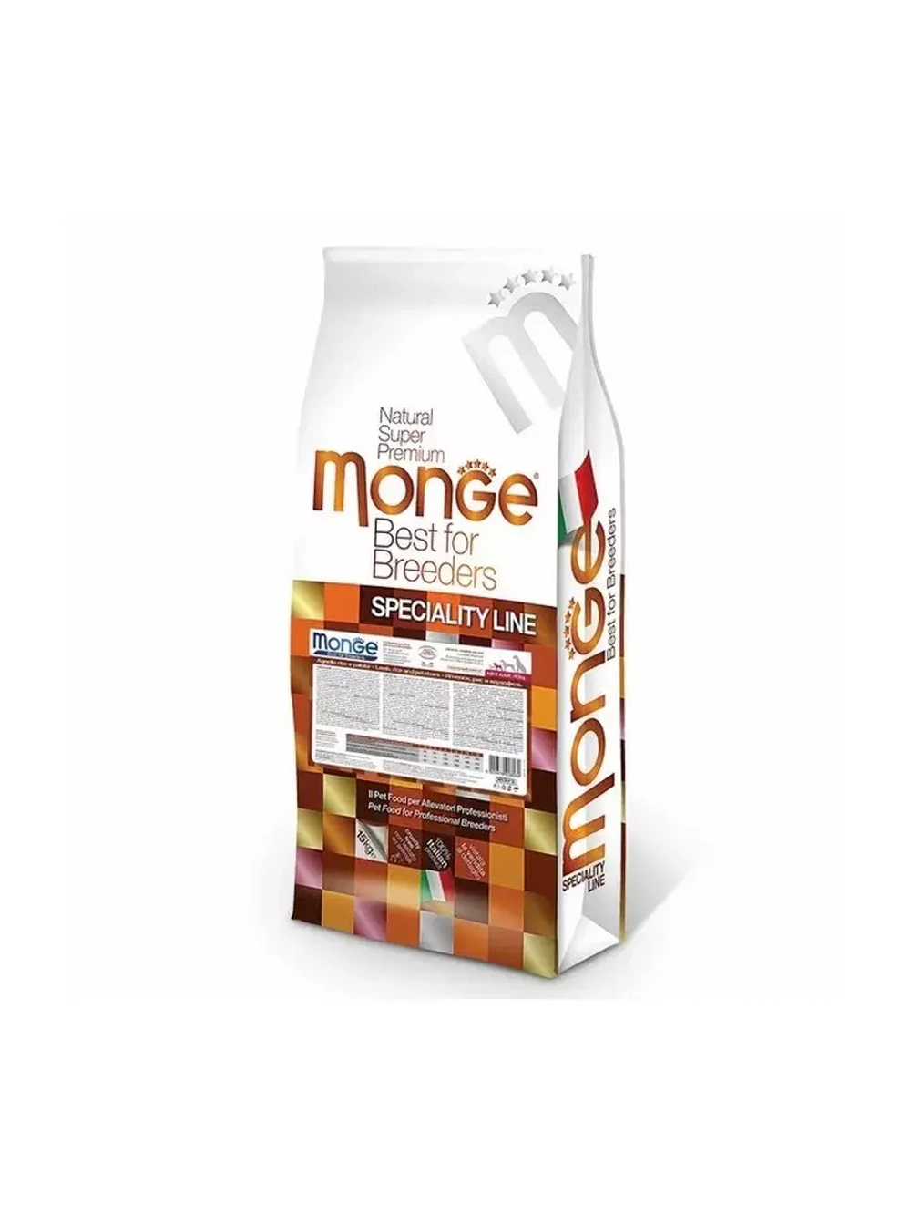 Monge (Монж Мини) Dog PFB Specialty Monoprotein Mini корм сухой для собак рис и ягненок 15 кг.