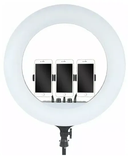 Кольцевая лампа RGB LED 45 см с держателем для смартфона MJ18