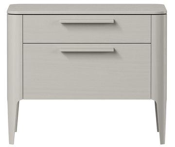 Тумба прикроватная Type oak 2 ящика ширина 60 см (серо-бежевый)