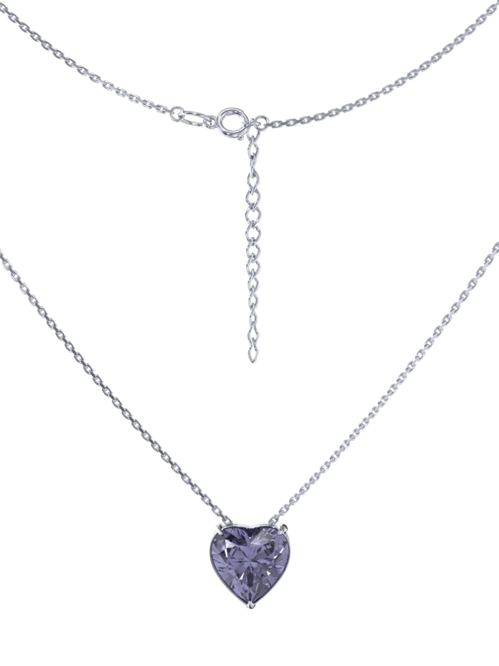 Колье сердце из серебра 925 пробы 3121652-05785