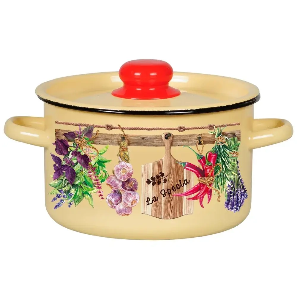 Кастрюля эмал цил La Speсio 4,5л ТМ Appetite