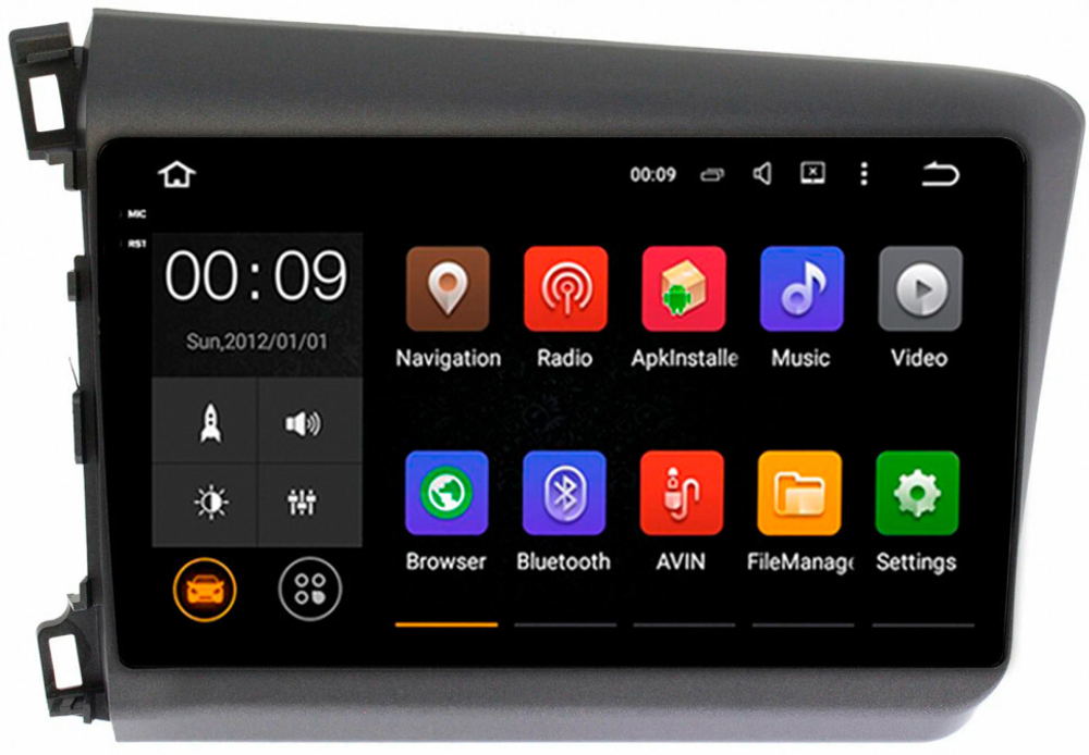 Магнитола для Honda Civic 9 2012 (седан) - AIROC 2K RX-1921 Android 13, QLed+2K, ТОП процессор, 8/128, CarPlay, SIM-слот