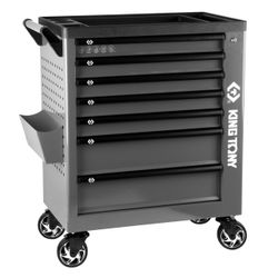 KING TONY (87G38-7B-G) Тележка инструментальная, 7 выдвижных ящиков, "PROFESSIONAL", серая