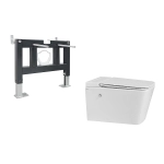 Унитаз подвесной Abber Rechteck AC1202P-AC0101P белый, с крышкой микролифт, с инсталляцией