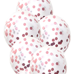 Шары с конфетти Rose Gold