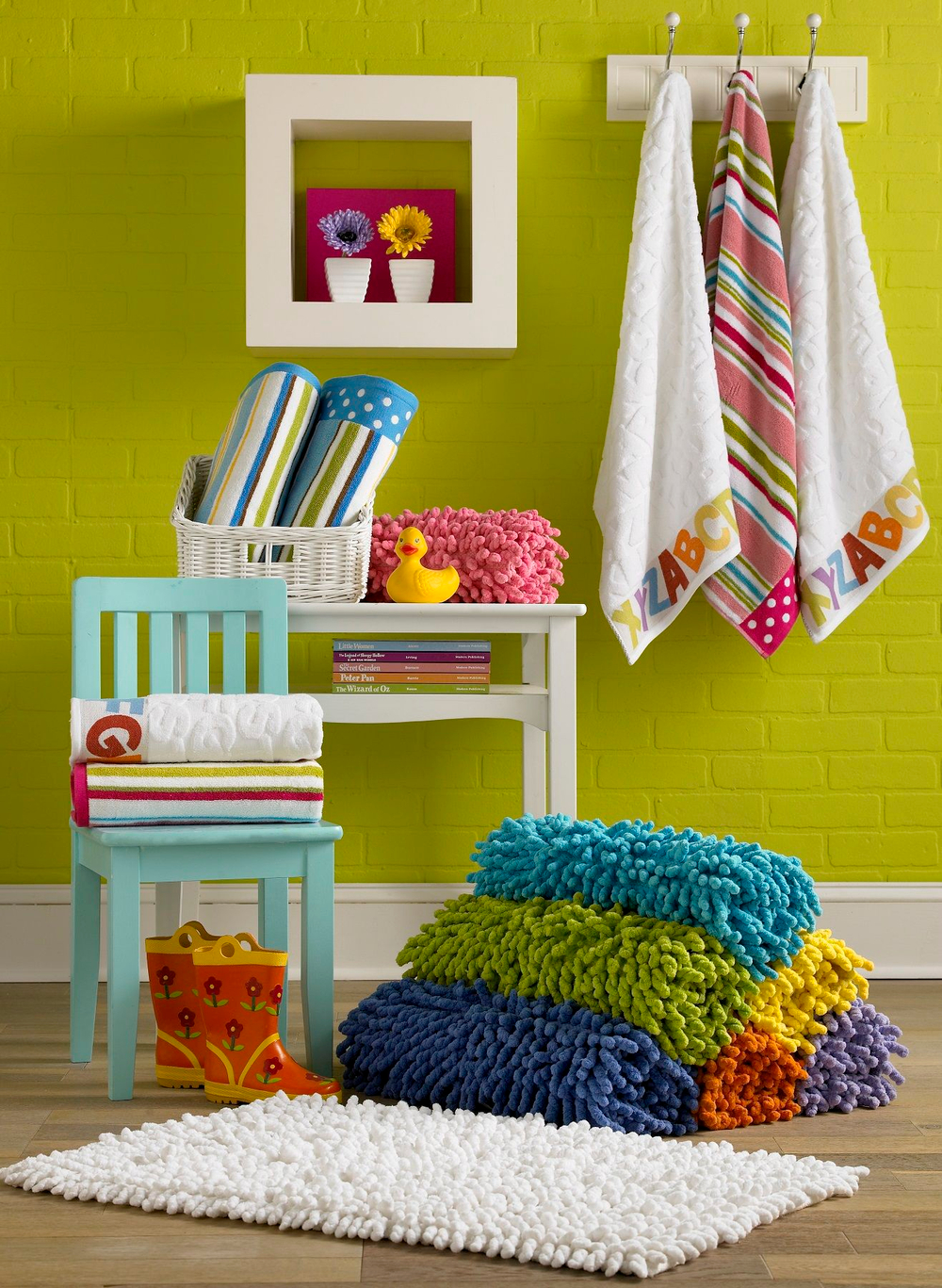 Коврик для ванной 51x81 Kassatex Basics Blue фото