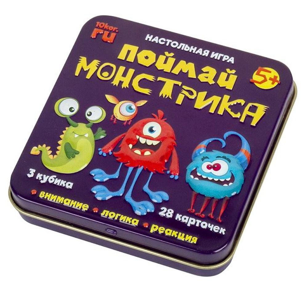 Настольная игра "Поймай монстрика" (Т-Ц)