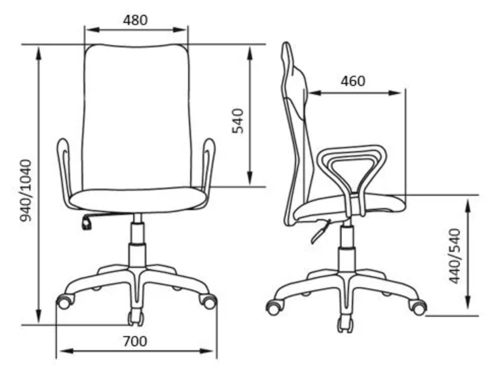 Кресло для персонала Астра В (Т) ТОП