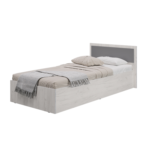 ФИЕСТА кровать 0,9 м 1050*750*2032 Крафт белый (без настила)  НОВАЯ БТС