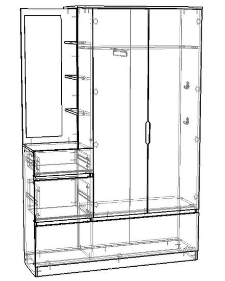 Прихожая ДЕПО левая