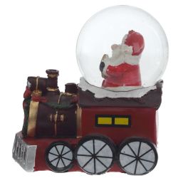 GAEM Фигурка декор в стекл шаре"Дед Мороз/Снеговик" (подсвет, LR44x2), D 5 см, L7,5 W5 H8 см, 3в.