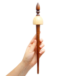 Тибетское опорное веретено из дерева сибирский кедр. Art of Siberia. B27