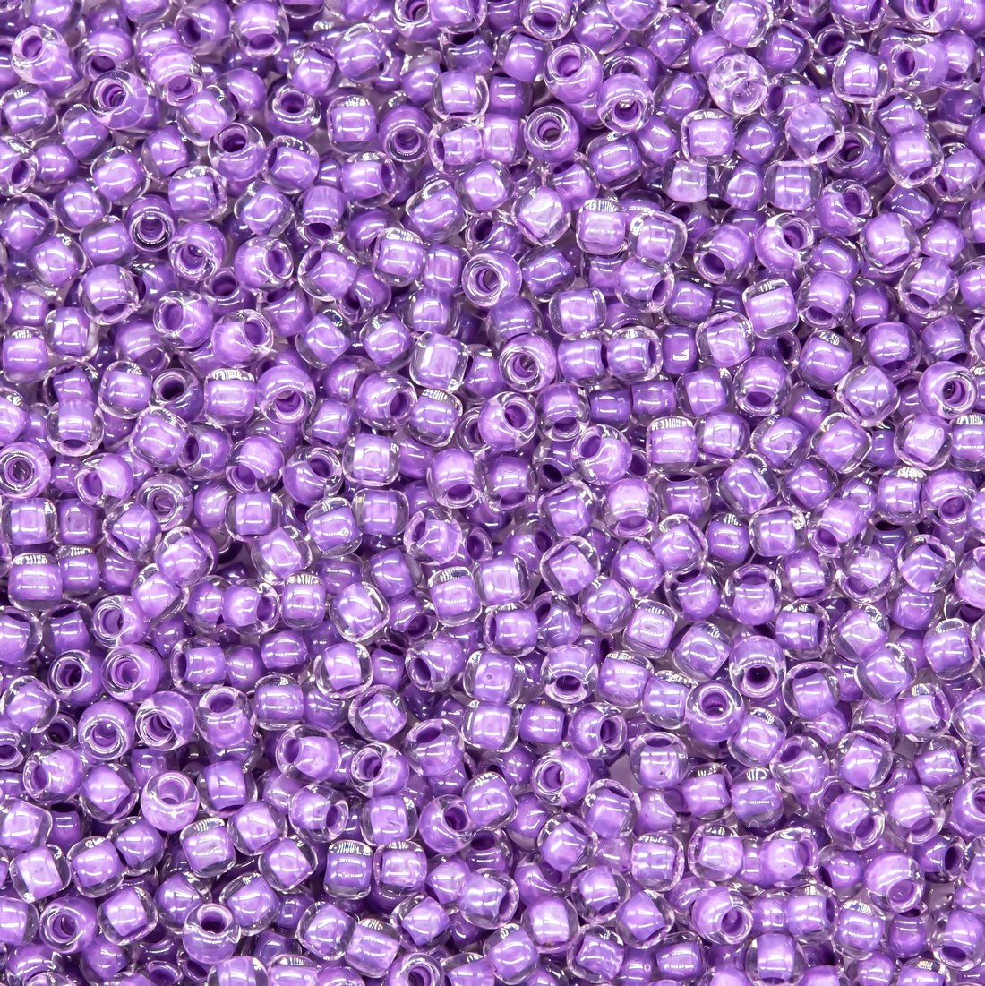 Японский бисер TOHO Round 11/0 (№935), окрашенный изнутри прозрачный