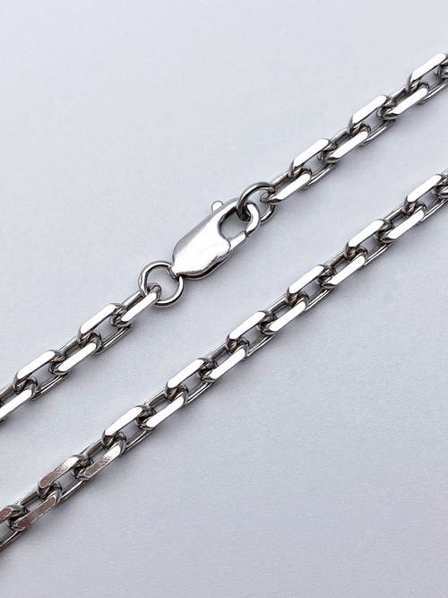 Цепь из серебра/Якорь/Родий