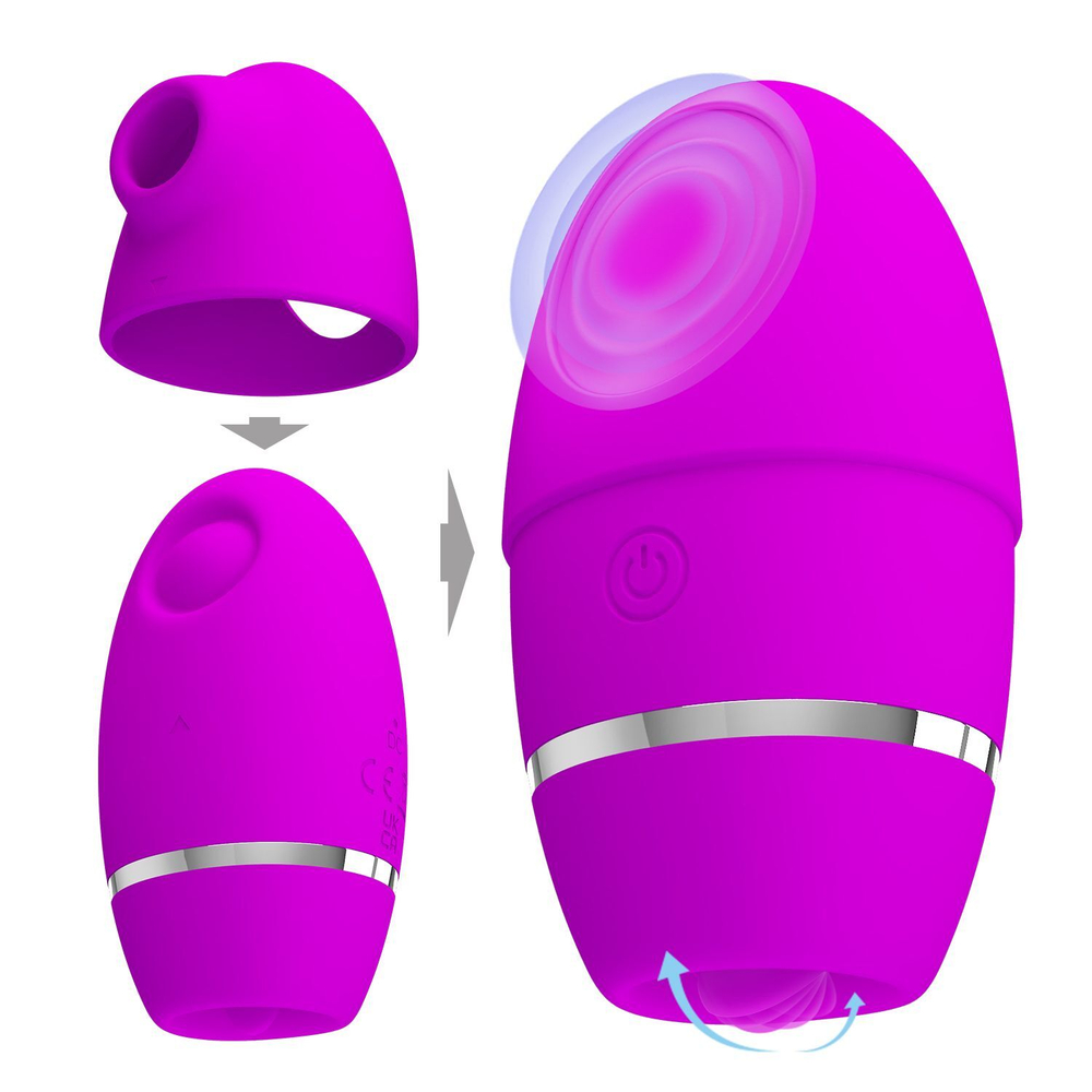 Лиловый стимулятор клитора 4-в-1 Shakira (Цвет: лиловый)