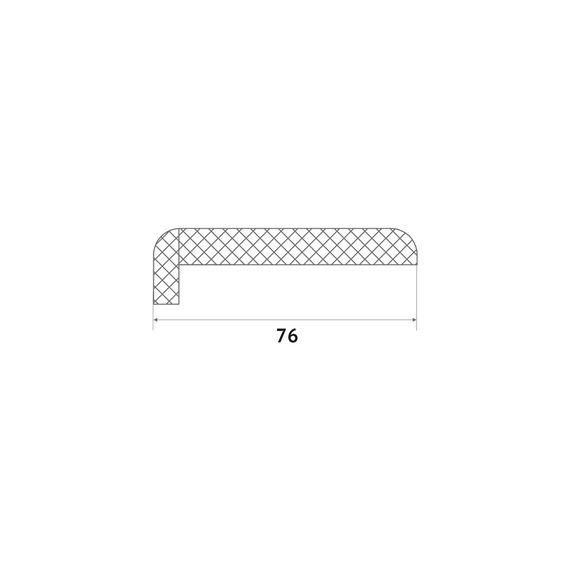 Наличник дверной прямой телескопический Ofram 76х12х2150 мм