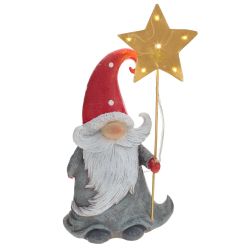 GAEM Фигурка декоративная "Дед Мороз" (2xLR44), L11 W7 H21 см, 2в.
