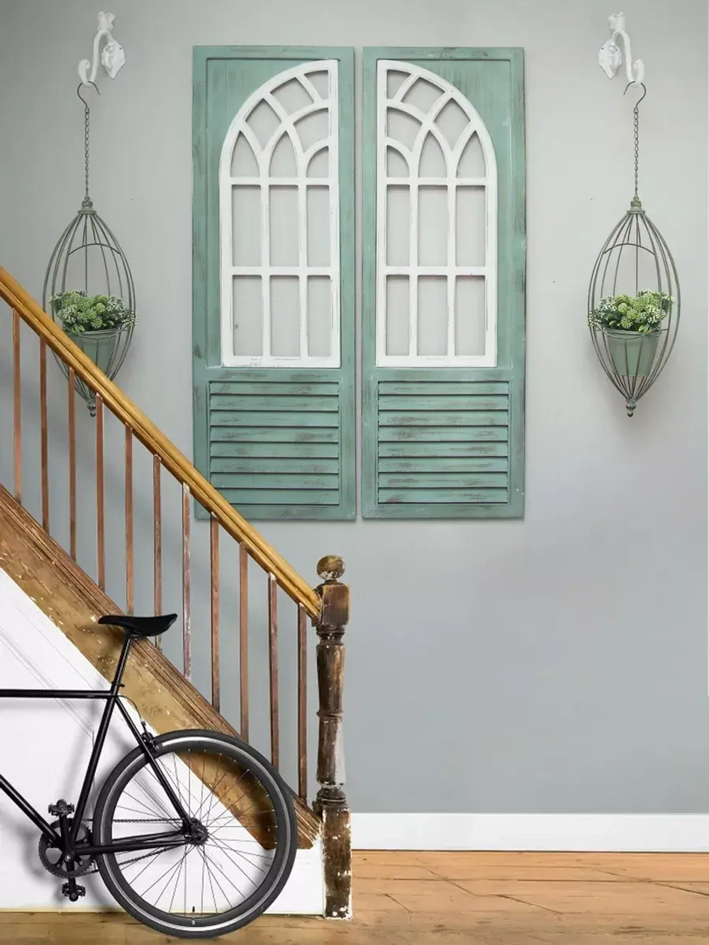 Панно деревянное "Фальш-окно" 123*80 см