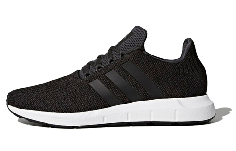 Adidas originals Swift Run all-match non-slip lightweight low-top running shoes for men and women the same style black