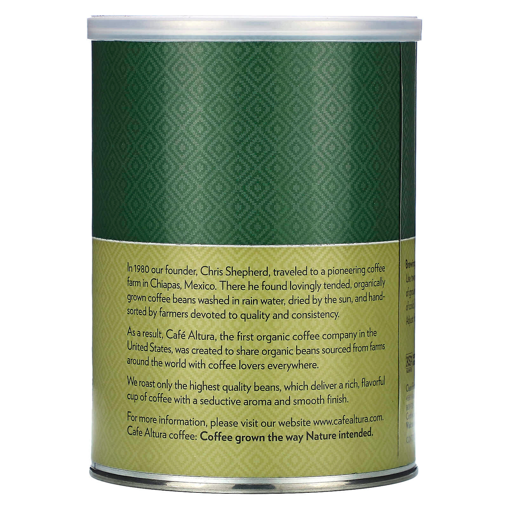 Cafe Altura, Органический кофе, средней обжарки, молотый, обычной обжарки, 340 г (12 унций)