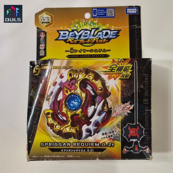 Волчок и лаунчер Spriggan Requiem 0 Zeta B100 от Takara Tomy