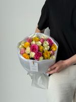 Букет из розы разных оттенков (35см) 25 шт